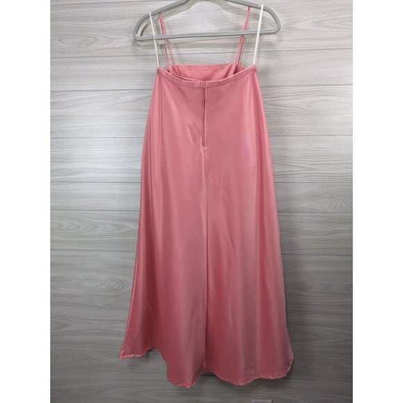 Peach Two-Piece Corset Formal Dress Set - Picture 5 of 9